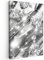 MuchoWow© Leinwand Klein 20x30 cm Mini Deko Schlafzimmer Aesthetic Leinwandbilder Wohnzimmer Gemälde Foto Geschenk Living Room Decoration Abstrakt - Diamant - Luxus - Modern - Silber