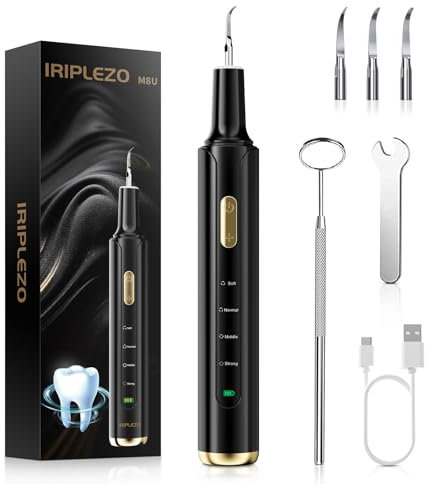 Zahnsteinentferner Zahnreinigung Set Pro Zahnreinigungsset Ultraschall Electric Zahnbürste für Pflege von Zahn zu Hause, Elektrische Zahnreiniger Toothbrush for Es Gibt 4 Modi and Adults