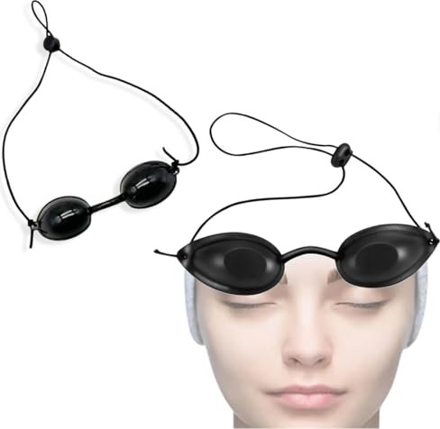LAKJUOZ 2 Stück Solarium Brille, Uv Solarium Schutzbrille, Led Schutzbrille, Solariumbrille Sonnenschutz Brille Für Sonnenbank Beauty Patienten Sonnenbrille Ipl Behandlung Led Lichttherapie