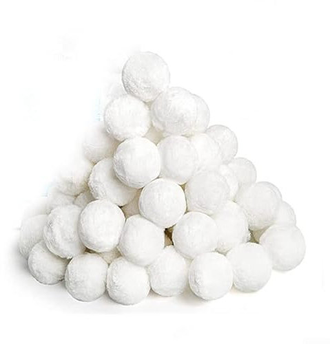 Bola de filtro de piscina 5 cm Medios de filtración de fibra de piscina Filtro de arena Filtro de piscina de fibra Bola de filtración de fibra Medios de filtración Mantenimiento de la piscina (200 g)