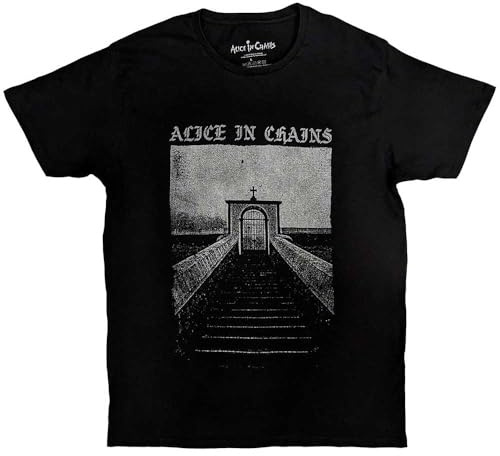 Rock Off officially licensed products Alice in Chains Stairway Band Logo T Shirt