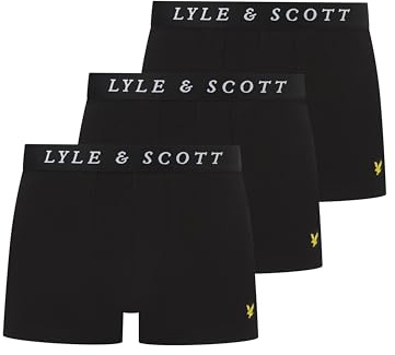 Lyle & Scott Herren Neville 3er-Pack Boxershorts aus Baumwolle – bequemer Stretch-Stoff mit Markenbund
