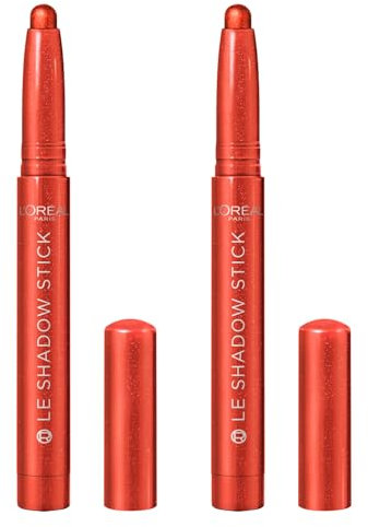 L'Oréal Paris Lidschattenstift, intensive Farbe, langer Halt, Le Shadow 430 Meta Bronze, cremige Textur, sehr pigmentiert, einfach aufzutragen, 2 Lidschatten