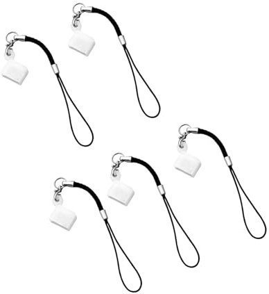 YIGZYCN Lot de 5 étuis portables en silicone pour clés USB avec cordon de fixation, protège contre l'eau et la poussière, utilisation multifonction pour la maison