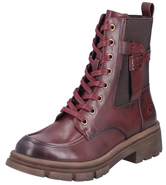 Rieker 91432-35 Schnürstiefel Synthetik Damen in rot