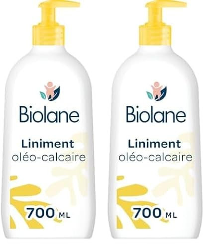 BIOLANE – Liniment oleo calcaire Bébé – Nettoyant sans rinçage – 98% Origine naturelle – Hypoallergénique – Peaux Sensibles - Nettoie et protège le siège de bébé – 700ml – Fabriqué en France
