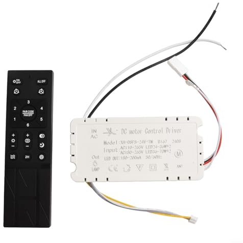 Snowchecking Wireless Ceiling Fan Lights Remote Control Kit 6-Speed Dimmable Controller Driver Accessory With Reset Function ﻿