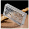 Briques de cristal rectangulaires, Briques de verre transparentes 200 x 100 x 50 mm, isolation phonique et thermique, décoration de cloisons de pièce(Clear-b)