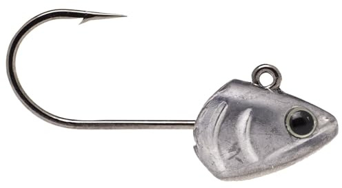Illex Bleiköpfe Nitro Shad Head 2 Stk. Japan-Haken Barsch Zander Hecht Silber Gummiköder Raubfischangeln