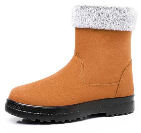 Stivali Donna Senza Tacco Scamosciati Bianchi Scarponcino Stivaletti Alti con Vera Pelle Giallo 41
