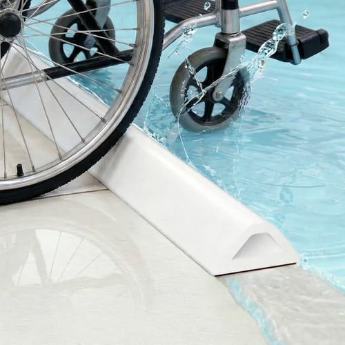 Wet Room Floor Barrier 170cm - Silicone Shower Threshold Water Barrier | Hollow Collapsible Self-Adhesive Shower Tray Sealing Strip Water Stopper for Bathroom, Kitchen (White)