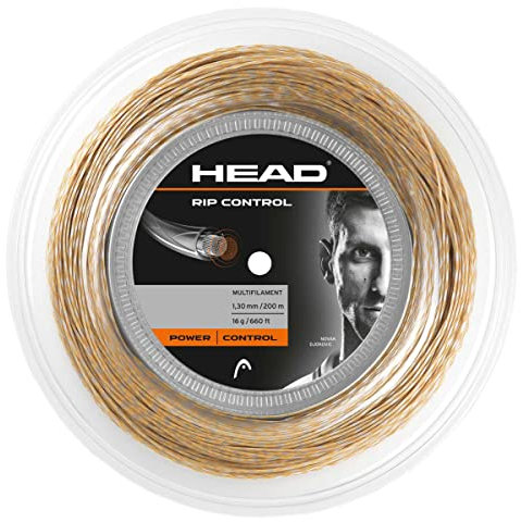 HEAD Unisex-Erwachsene RIP Control Rolle Tennis-Saite, Natural, 17