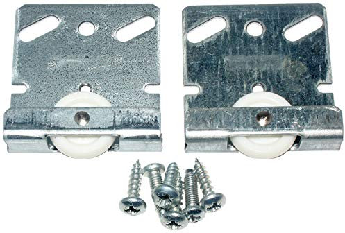 2 x Hettich TopLine 2 Ersatzlaufteil Stahl verzinkt, Kunststoffrolle Ø=22 mm, bis max. 25 Kg, Ersatzlaufteil für Doppellaufprofil TopLine 2 Artikelnr. 0089064