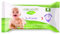 Organyc Lingettes Bébé 100% Coton Bio, Camomille, Peau Sensible, Testé Dermatologiquement, Avec Vitamine E, Douces & Délicates, 60 Unités