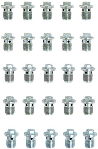 KS Tools Ölablassschraube, Außen6kant 13mm, M18x1,5x21mm, 25er-Pack, 430.2081