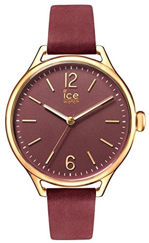 Ice-Watch - Ice Time Red Champagne - Rot Damenuhr mit Lederarmband