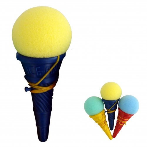 Schnooridoo 4 x Eistüte mit Ball 16 cm - Fangbecher Fangspiel Mitgebsel Kindergeburtstag Give Away Tombola