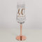 Widdop and Co Hotchpotch Luxury Champagne Prosecco Flute Glass Rose Gold Stem 40th Birthday