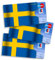cardbox Motiv: Schweden Flagge/Schwedische Fahne /// 3er Set /// Ausweishüllen/Kartenhüllen/Führerscheinhüllen/Hüllen für alle Karten im Scheckkartenformat