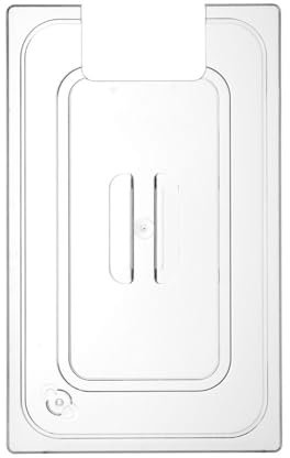 HENDI Gastronorm Deckel, mit Aussparung für HENDI Sous-Vide-Stick (222997), für Gastronormbehälter, Temperaturbeständig von -40° bis 110°C, GN 1/2, 325x265mm, Transparent, Polycarbonat