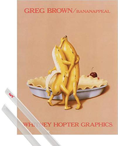 1art1 Greg Brown Kunstdruck (61x45 cm) Bananappeal + EIN Paar Posterleisten, Transparent