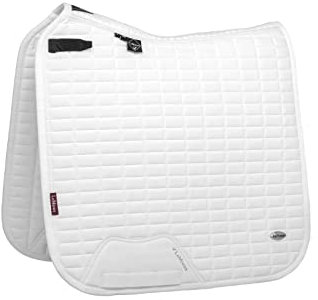 LeMieux Dressur Self Cool Square Schabracke - Schabracken für Pferde - Reitausrüstung und Zubehör (Arktis-Weiß - Groß)