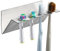 OETAMS Support de tête de Brosse à Dents électrique pour Salle de Bain Support de Brosse à Dents électrique Support de Brosse à Dents adhésif Mural, Argent