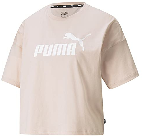 PUMA T-Shirt Rose Femme Essential Cropped Rose XS