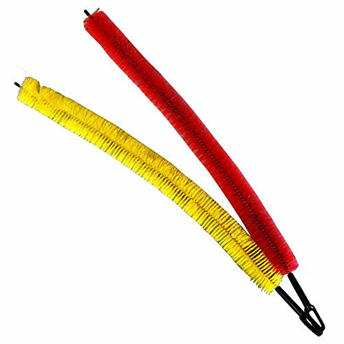 2 Stück Heizkörperbürsten 70 cm flexibel bunt Heizungsbürste Langer Bürstenkopf biegsame Reinigungsbürste für Heizungskörper