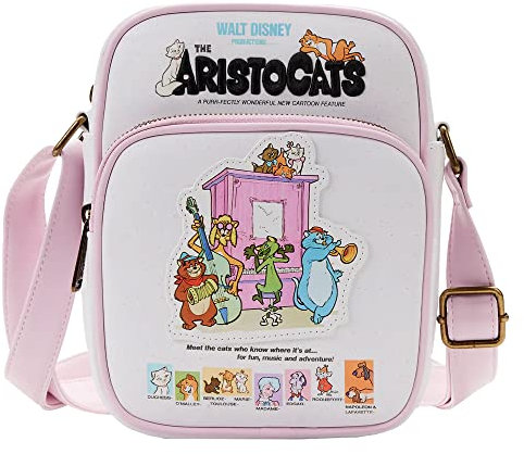 Loungefly Disney The Aristocats Poster Passport Crossbody Bag, Mehrfarbig/Meereswellen (Ocean Tides)
