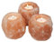 Well Being Himalayan Pink Salt Tealight Holder Handmade Natural Crystal Trio Set
