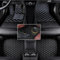 Nsgdda Nach Maß Auto Fußmatten Auto Matte Anpassbare 98% Auto Modell PU Leder voller bedeckter Schutz Advanced Performance Liners (Schwarz beige)