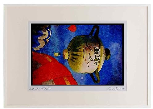Hot Air Balloons 329079 Teapot Watercolour A2 Picture Frame Limited Edition A3