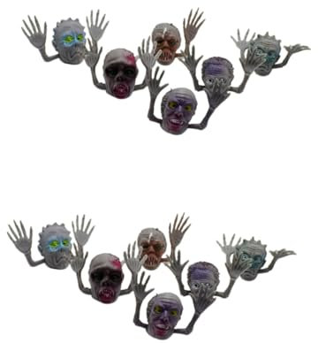 TOYANDONA 24 STK Tierkopfpuppen Löwenpuppe Aus Gummi Handpuppe Spielzeug Löwe Handpuppe Tierisches Spielzeug Horror-fingerpuppen Neuartiges Spielzeug Zum Geschichtenerzählen Geist Mini Kind