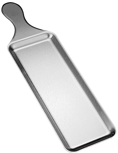 NAMOARLY Sartén para Barbacoa De Acero Inoxidable Bandeja para Servir Carne Platos De Sashimi De Metal Plato De Acero Inoxidable Porción De Carne Platos De Fondue Parilla Plato De Salmón