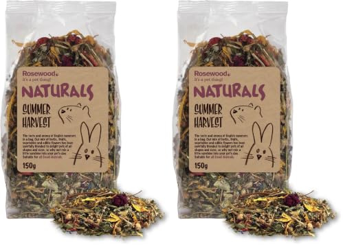 Rosewood Naturals Summer Harvest, Rabbit Treats & Small Animal Treats, 150g (Pack of 2)