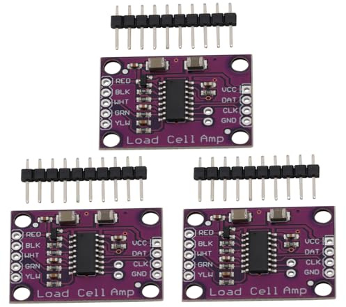 Heevhas 3PCS CJMCU-711 HX711 Entwicklungsboard-Modul Konverter | Hochpräzise elektronische Waage Wägezelle 24-Bit Doppelkanal A/D-Wandlerchip Konverter für elektronische Präzisionswaagen