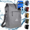 Bronea® 3 in 1 Fahrradtasche Wasserdicht - 28L - Kombi Rucksack & Umhängetasche - Gepäckträgertasche für Fahrrad - TPU600 Material - Integrierte Laptoptasche - Schnellmontage an Gepäckträger | GRAU