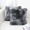DJDEA Kissenbezüge 2er Set - Kuschelkissen Flauschig Kissen 40x40 Bezug - Künstlich Pelz Sofakissen - Dekorative Dekokissen - Kissen Flauschig Kissenbezug für Sofa 40x40 cm (Grau1, 40 x 40 cm)