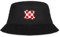 Spreadshirt Kroatien Kroatien Flagge Fischerhut, L/XL (Caps), Schwarz