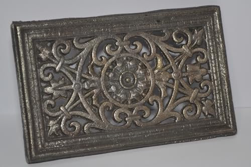 SEZAM OZ110 Grille d'aération en fonte, 23 x 2,5 x 14,5 cm, pour poêles en faïence, fours à bois et cheminées, grille d'air pour four, métallique