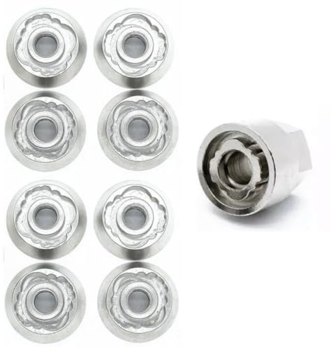 8 x M8 TentBox/Roof Tent- Anti-Theft Security Nuts Tamperproof Lock Nut Set