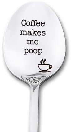 Funny Coffee Spoon Gift for Best Friend Christmas Birthday Gifts for Husband Wife Anniversary Coffee Lover Gifts for Men Women Boyfriend Girlfriend Spoon Gifts for Him Her Coffee Lovers