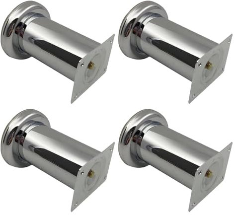 ERVDKXCOI Metallmöbel Küche Bad Beine, 4 Pcs Legs, DIY Metal Sofa Legs, Bed Legs, Desk Legs,Niture Kitchen Bathroomniture Support Legs, Non-Slip//15Cm(5Cm(1.97In))