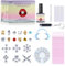 LMDGDS Zahnschmuck, DIY Zahnschmuck Set, Shinning Tooth Gem kit Schmuck Zubehör mit 120* Kristalle Für Party Daliy Leben(Serie A)