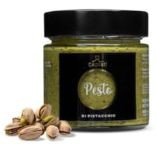 Vasetto 190gr Pesto di Pistacchio Verde di Bronte D.O.P primi piatti,pizze,torte salate