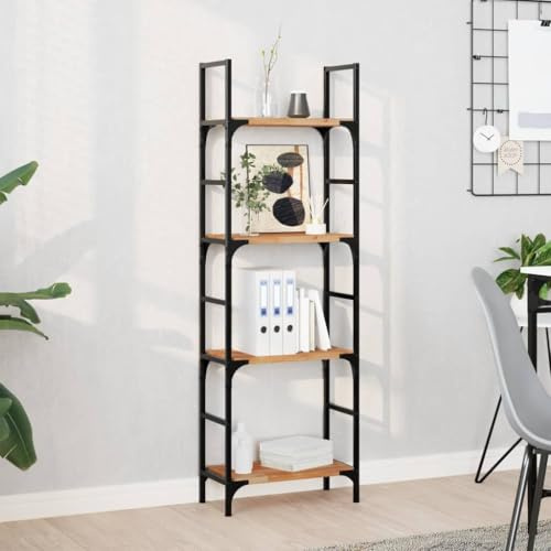 Bucmath Schweberegal 60x20x2 cm Massivholz Akazie Ölbehandelt, Wandregal für Wohnzimmer Schlafzimmer, Robustes Holzregal