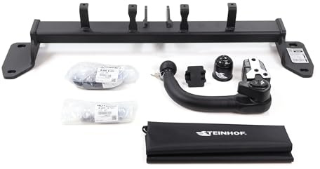 STEINHOF Anhängerkupplung für BMW X3 F25 2010-2017 | abnehmbar vertikal, mit universalem E-Satz 13-polig