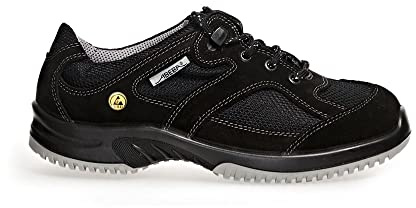 ABEBA 31721 UNI6 ESD Niedriger Schuh, S1, SRC, Schwarz, Größe 43