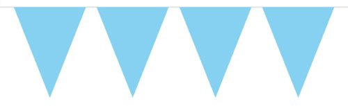 PAPSTAR Wimpelkette hellblau, 10 m